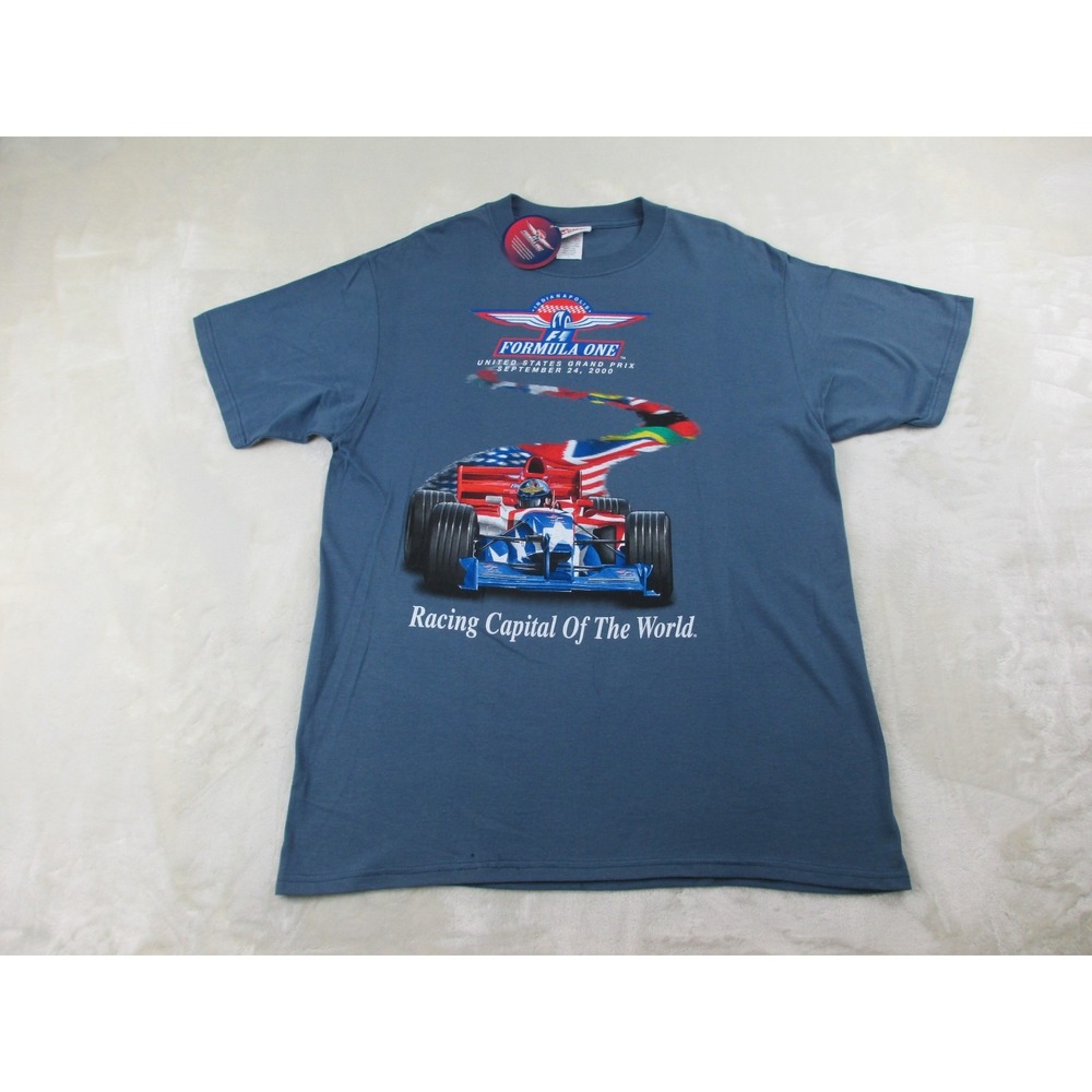 NEW VINTAGE‎ Formula 1 Racing Shirt Mens Extra Large Blue Grand Prix 2000*